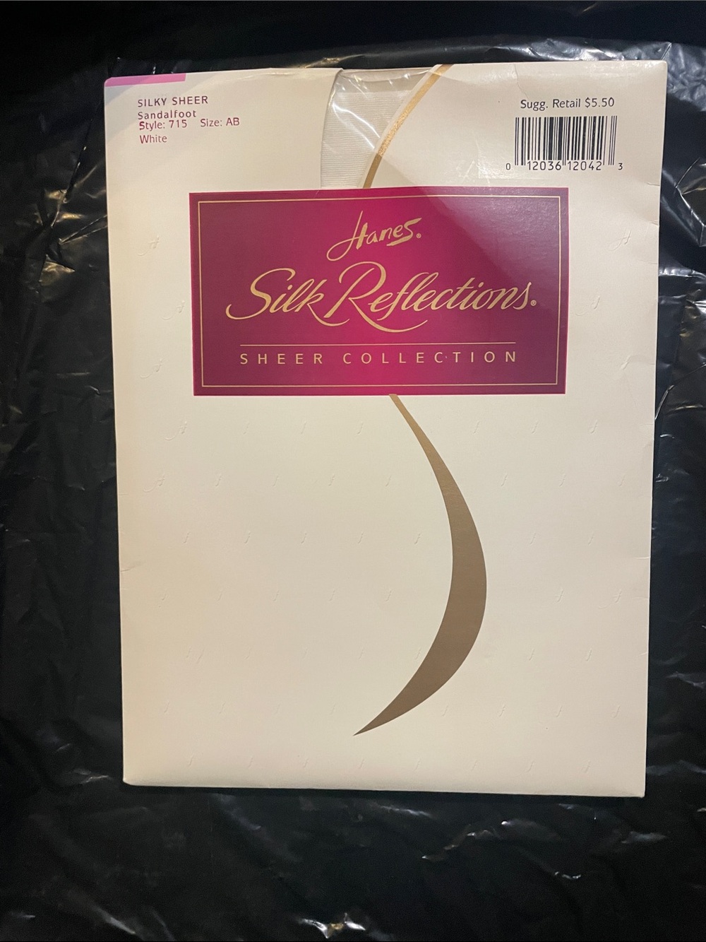 Silk Reflections Sheer Collection: White